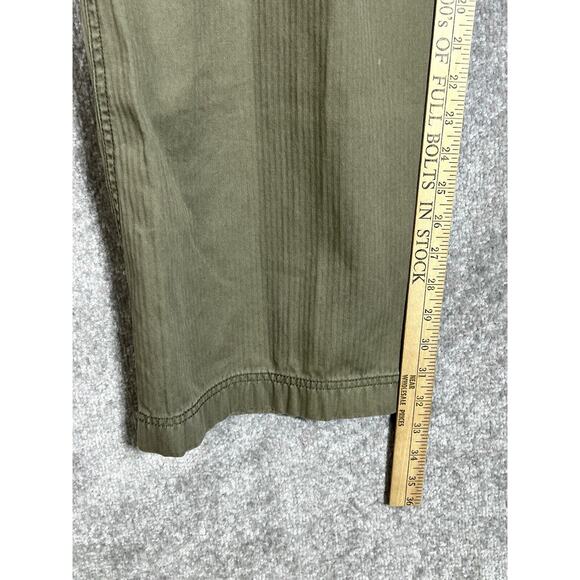 Gander Mountain Cargo Pants‎ Mens Size 42x32 Green Cotton Pockets Straight Leg - Picture 6 of 10